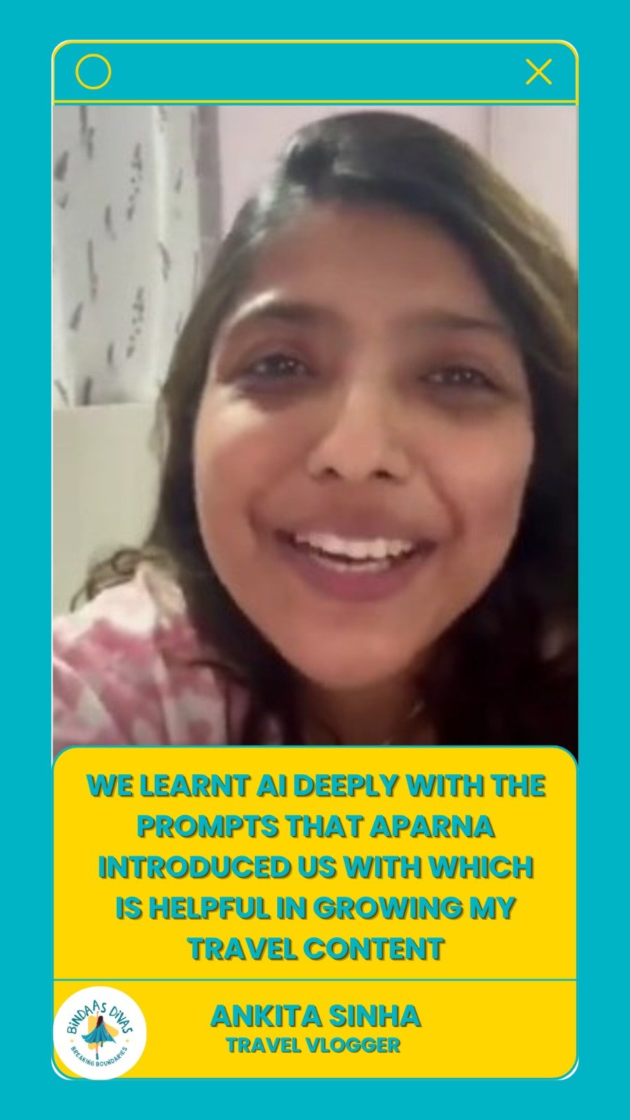 Ankita Sinha Testimonial